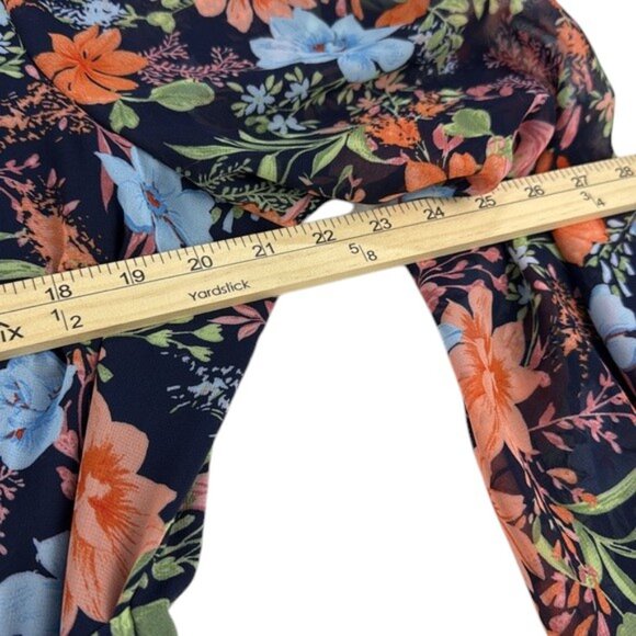 INC Dress Maxi Floral V Neck Women's Size 16 - Picture 5 of 6